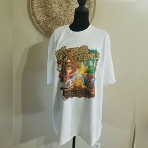 Port and Company White Graphic Short Sleeve Tee